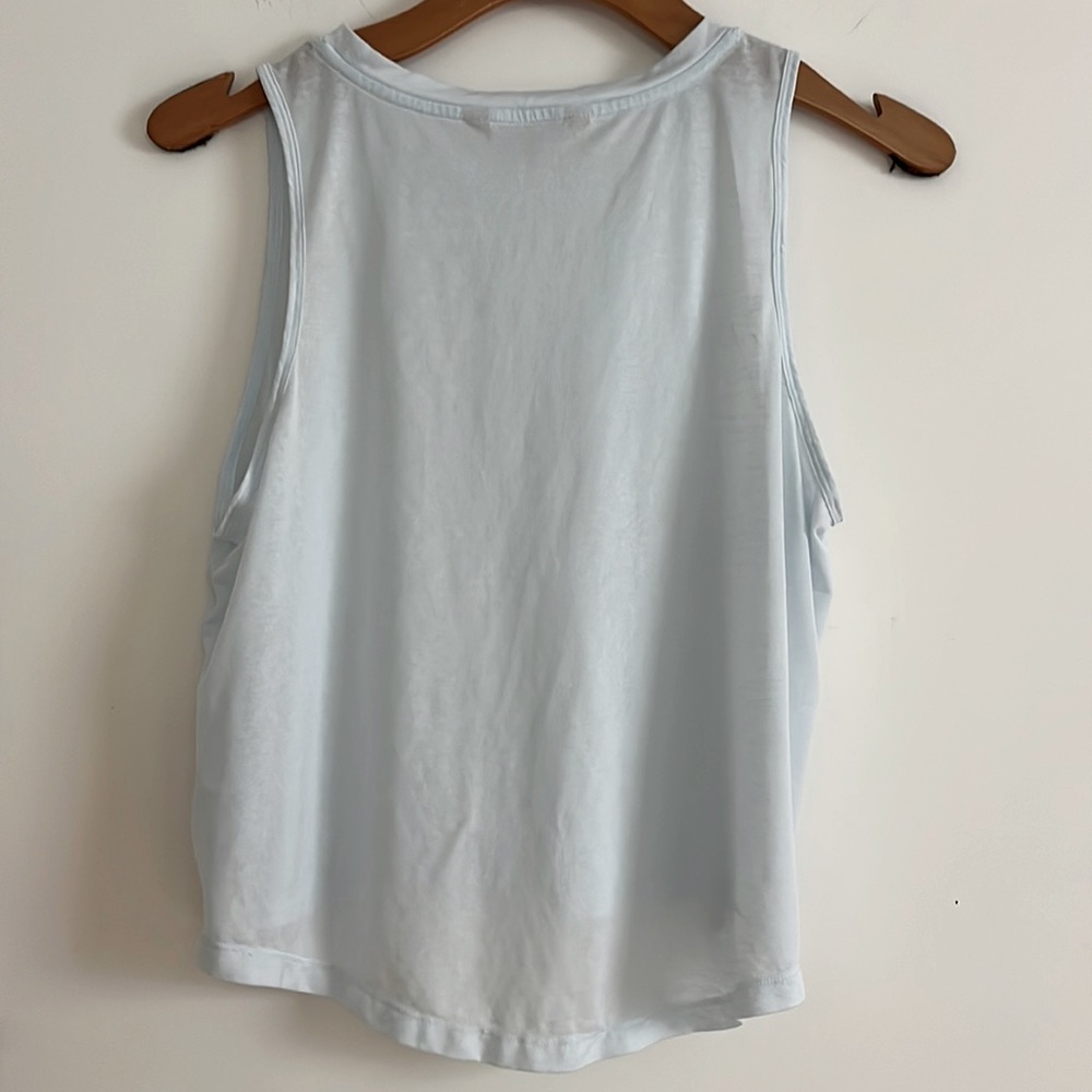 Athleta cropped burnout muscle tee, sz. Medium - Picture 3 of 5
